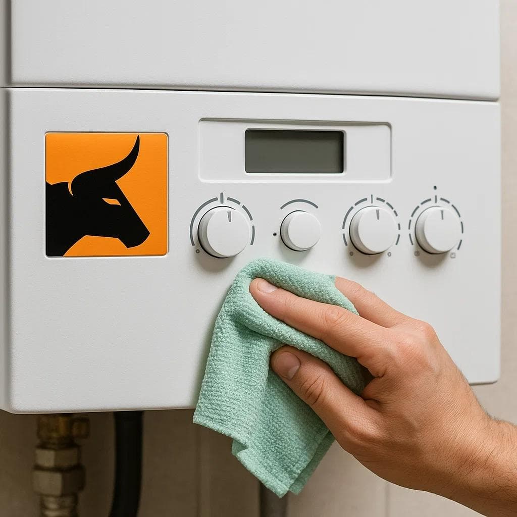 Clean and prepare the boiler surface