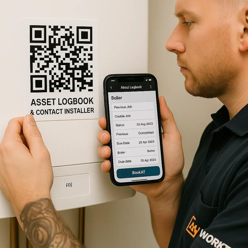 Scan the QR Code to Register the Boiler