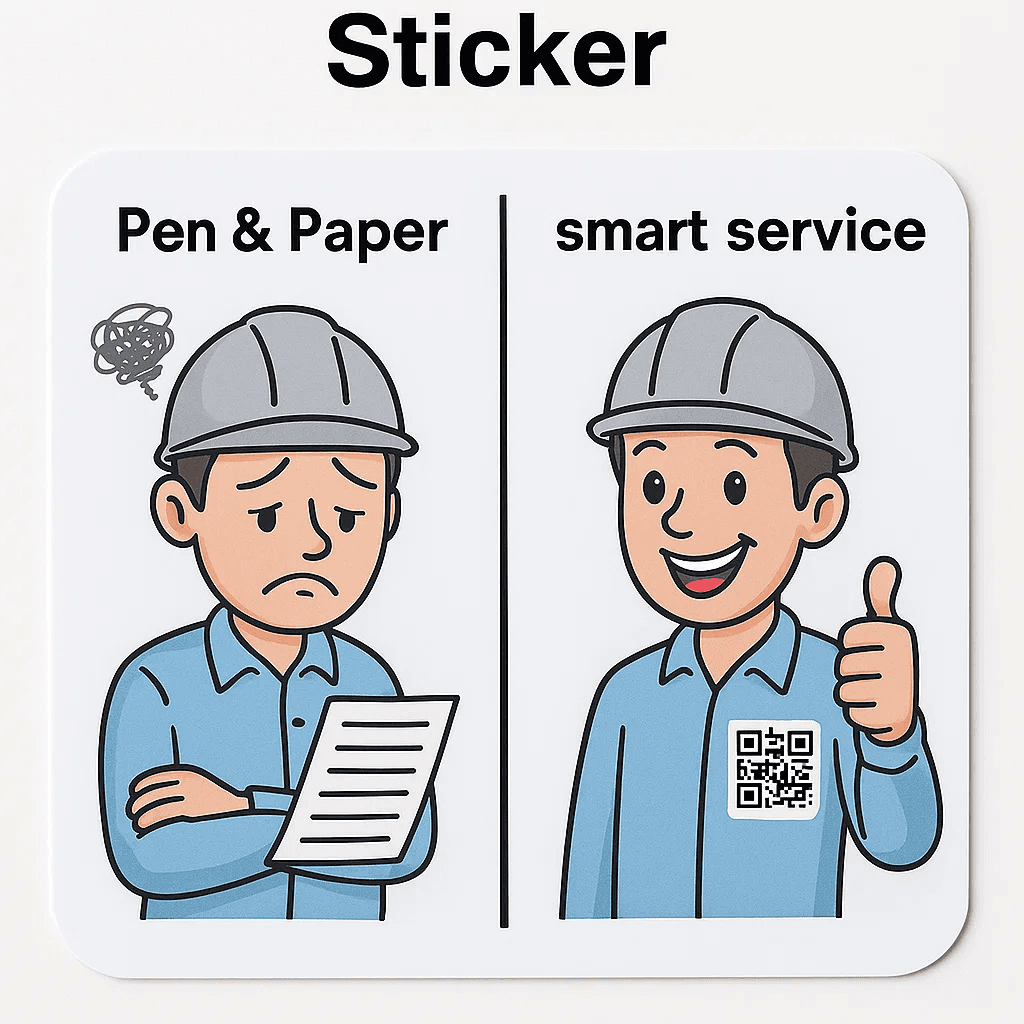 Why Using Smart Service Stickers Is Not a Waste of Time — And Why It Outperforms Pen and Paper Every Time