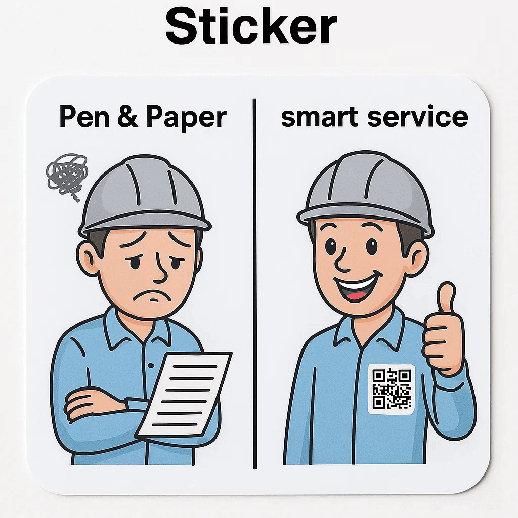 Why Using Smart Service Stickers Is Not a Waste of Time — And Why It Outperforms Pen and Paper Every Time