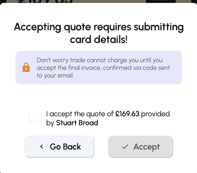 Collect Card Details!
